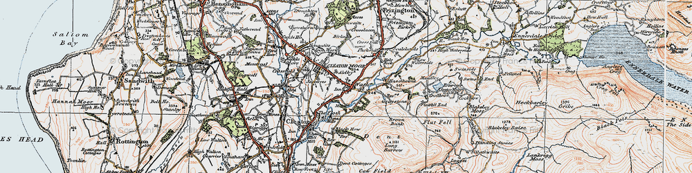 Old map of Wath Brow in 1925