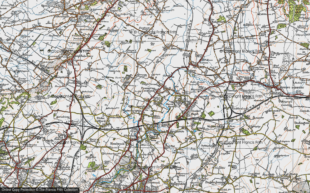 Old Map of Watley's End, 1919 in 1919