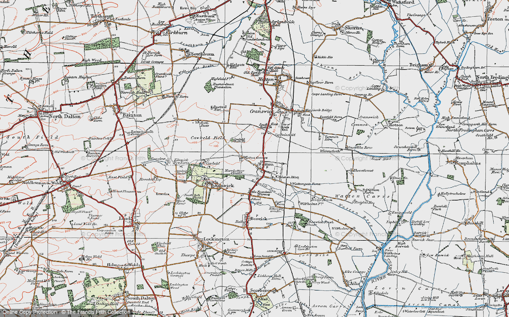 Old Map of Watton, 1924 in 1924