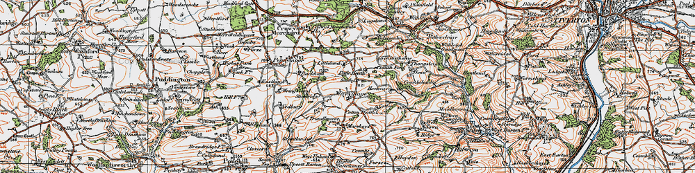Old map of Way Village in 1919