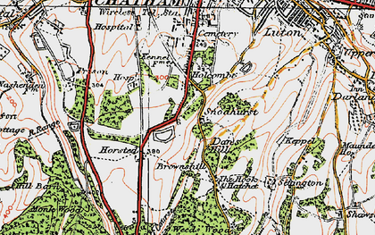 Old map of Rochester Airport in 1921