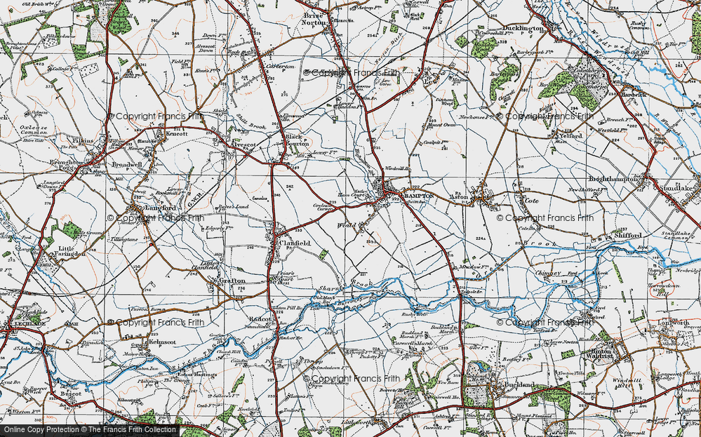 Old Map of Weald, 1919 in 1919