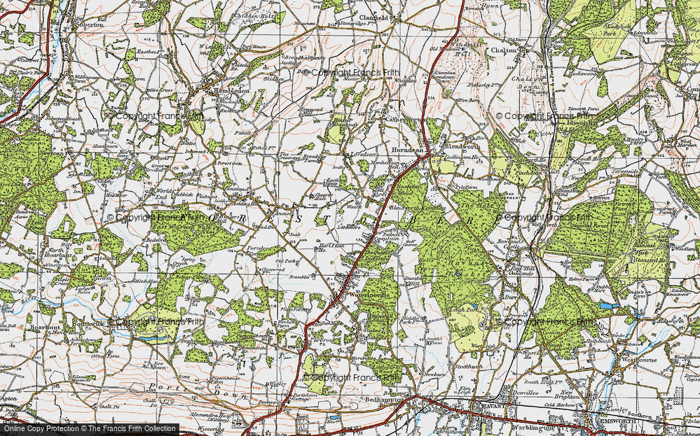 Old Map of Wecock, 1919 in 1919