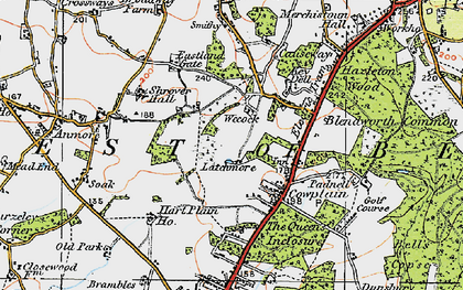 Old map of Wecock in 1919