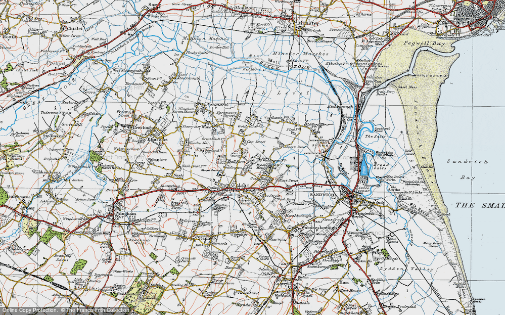 Old Map of Weddington, 1920 in 1920