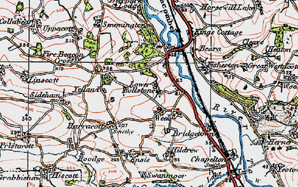 Old map of Yelland in 1919