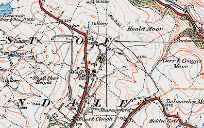 Old map of Weir in 1924
