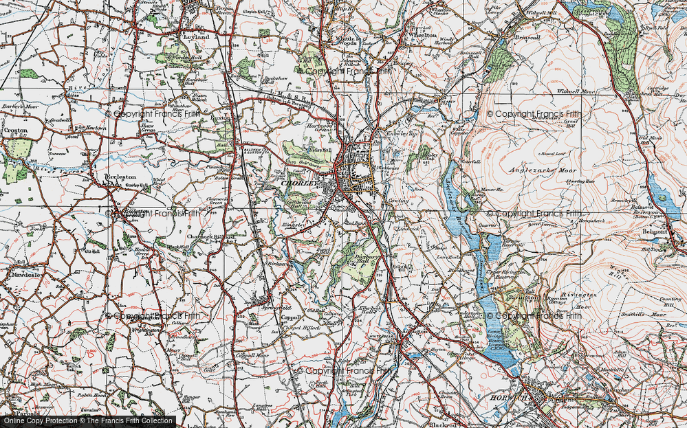 Old Map of Weld Bank, 1924 in 1924
