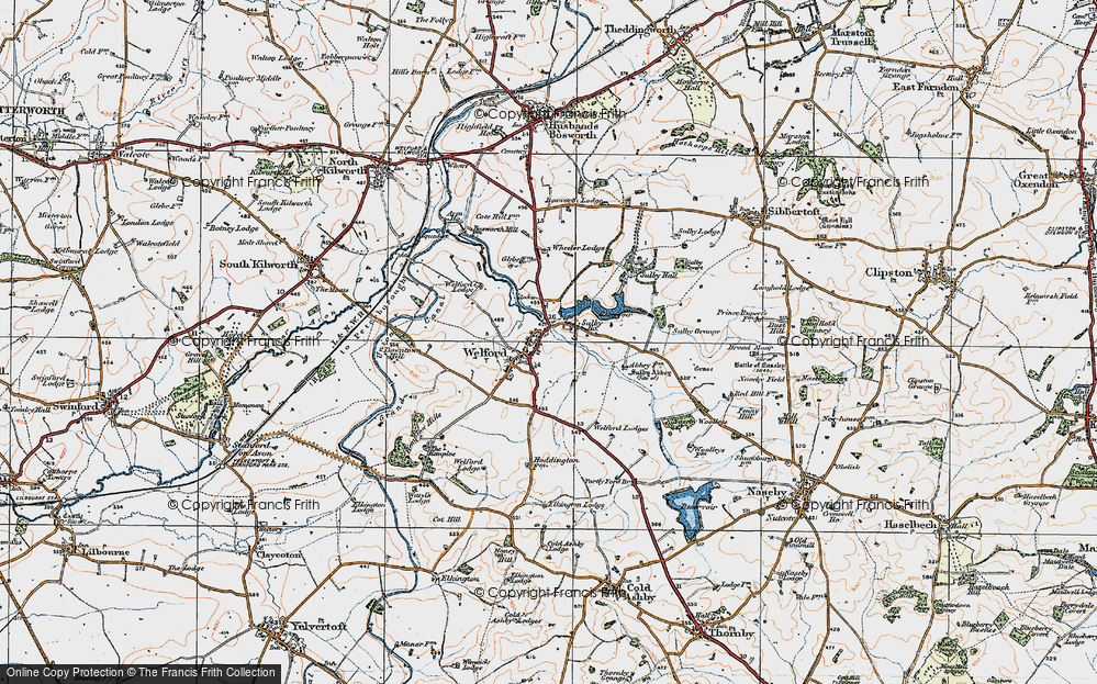 Old Map of Welford, 1920 in 1920