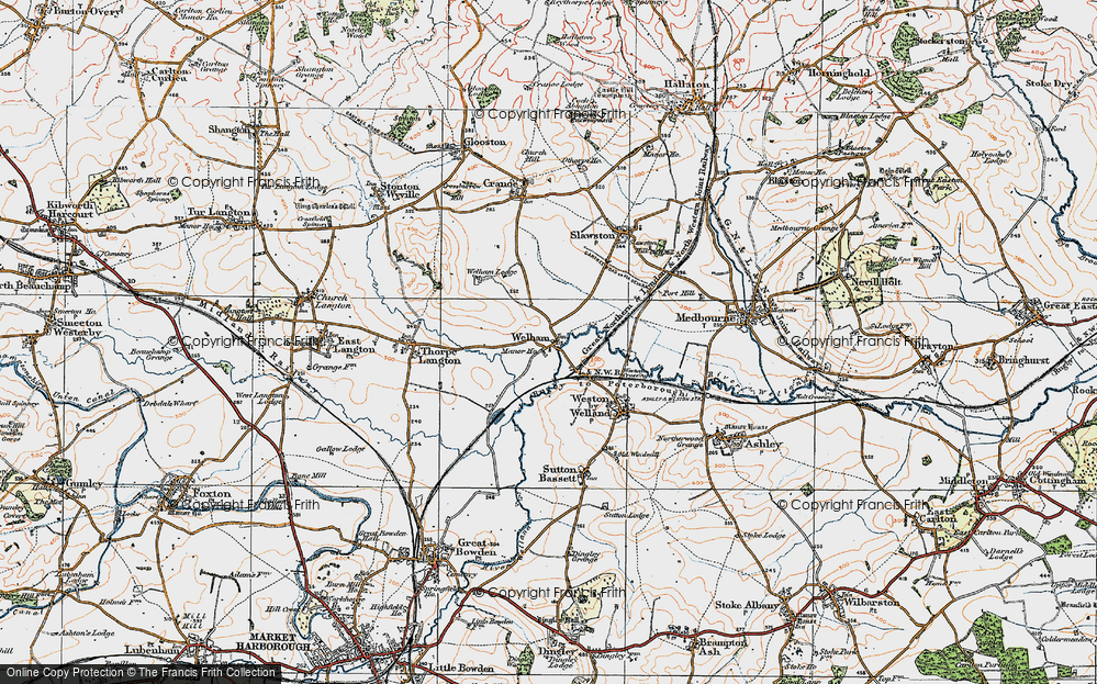 Old Map of Welham, 1920 in 1920