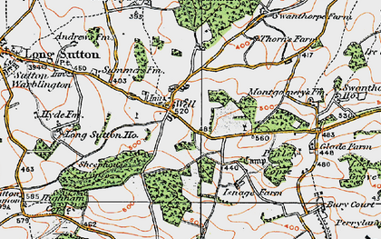 Old map of Well in 1919