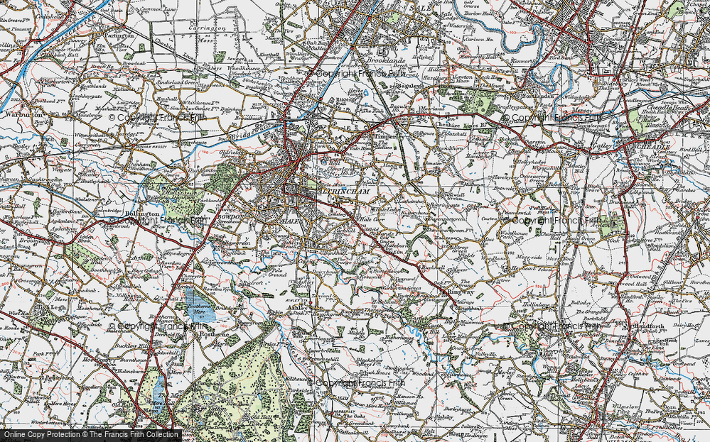 Old Map of Well Green, 1923 in 1923