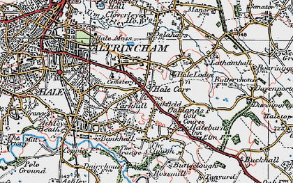 Old map of Well Green in 1923
