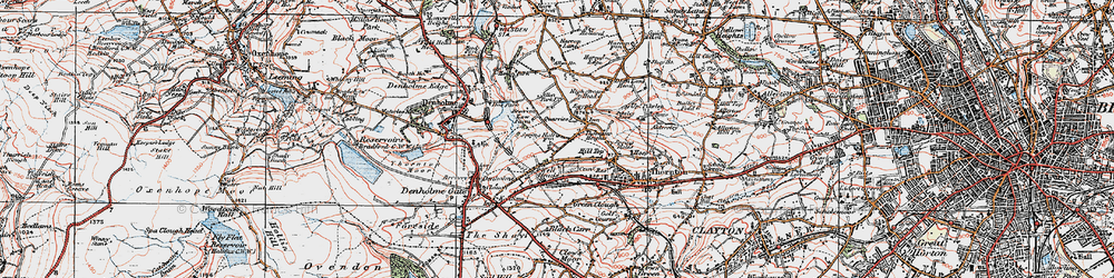Old map of Well Heads in 1925