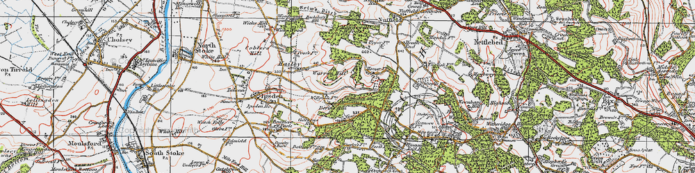 Old map of Bixmoor Wood in 1919