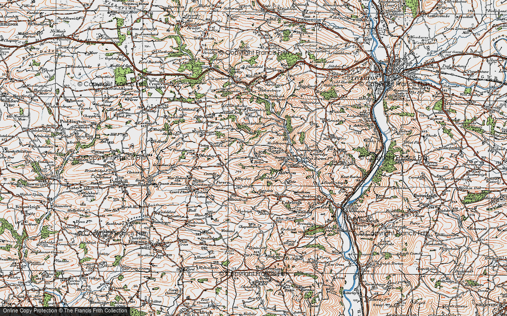 Old Map of Well Town, 1919 in 1919