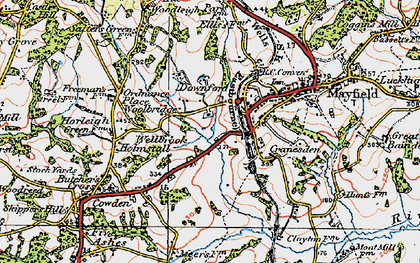 Old map of Wellbrook in 1920