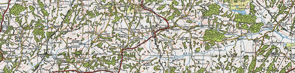 Old map of Wellbrook in 1920