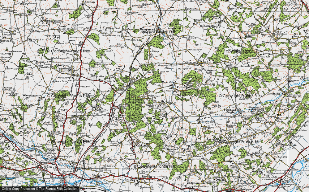 Old Map of Wellhouse, 1919 in 1919