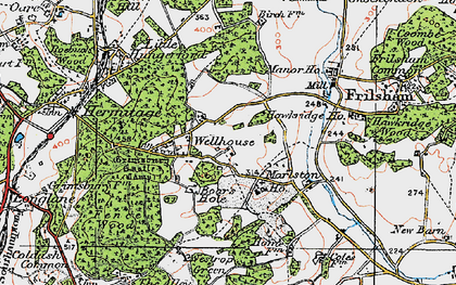 Old map of Wellhouse in 1919
