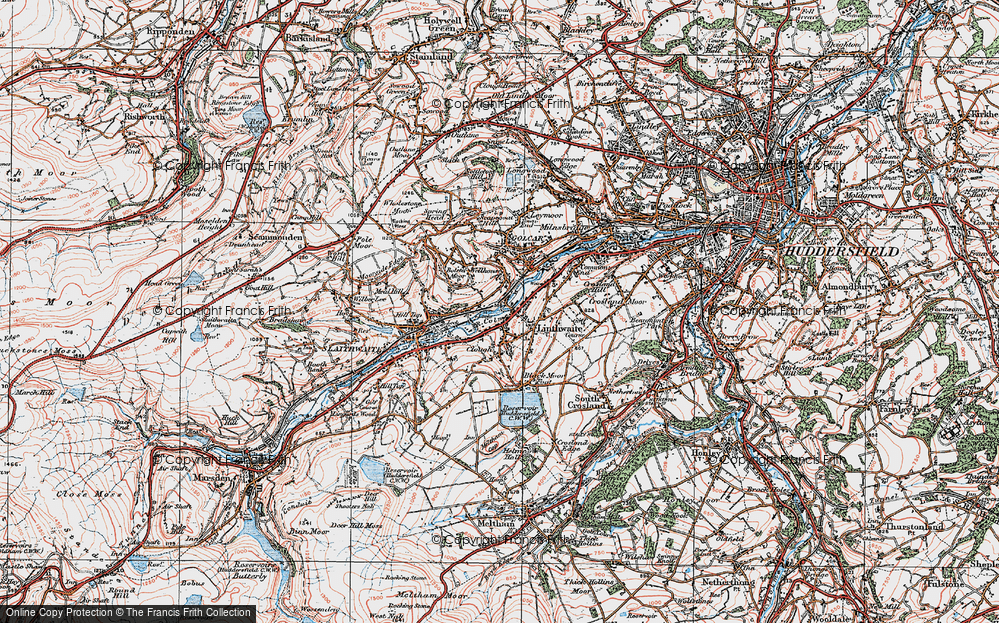 Old Map of Wellhouse, 1925 in 1925