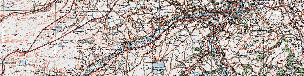 Old map of Wellhouse in 1925