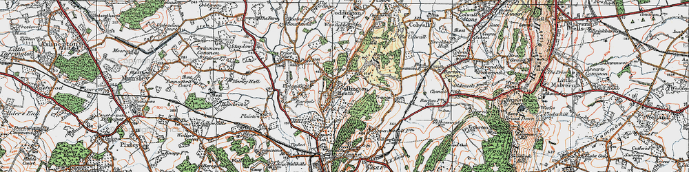 Old map of Wellington Heath in 1920