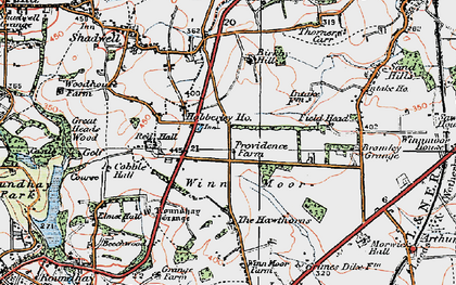 Old map of Birkby Hill in 1925