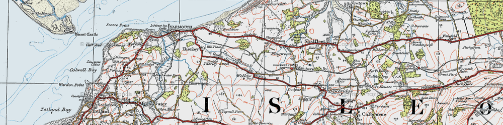 Old map of Lee Copse in 1919