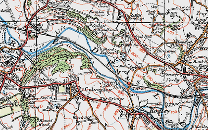 Old map of Wellroyd in 1925