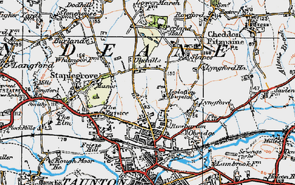 Old map of Wellsprings in 1919