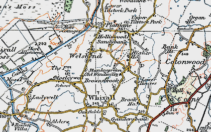 Old map of Welsh End in 1921