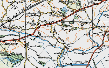 Old map of Brynallt in 1921