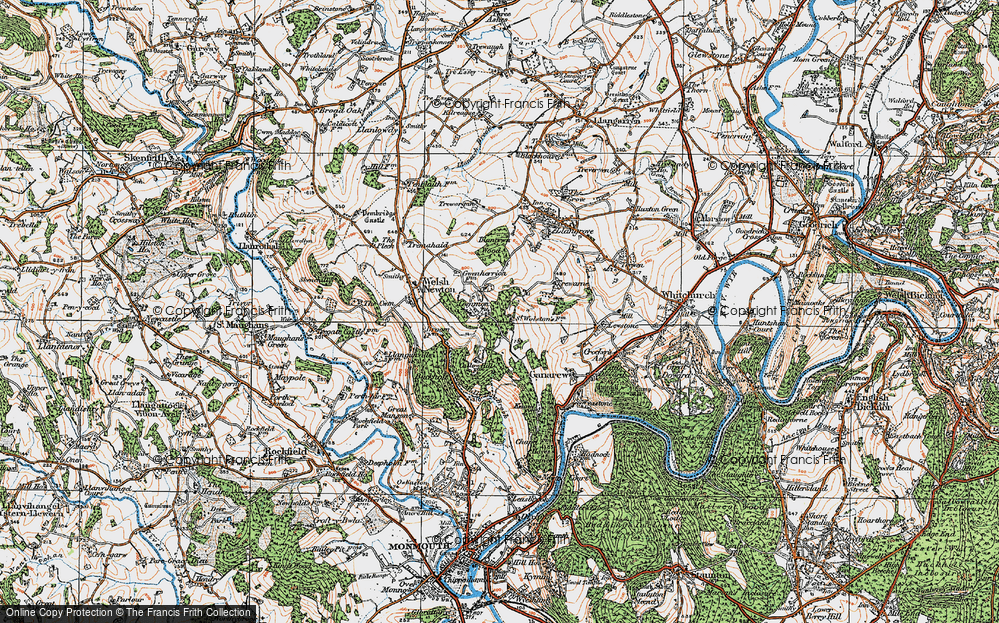 Old Map of Welsh Newton Common, 1919 in 1919