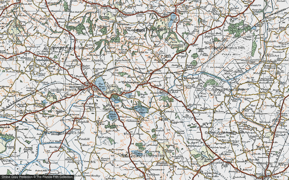 Old Map of Welshampton, 1921 in 1921
