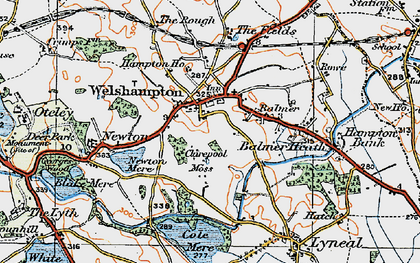 Old map of Welshampton in 1921
