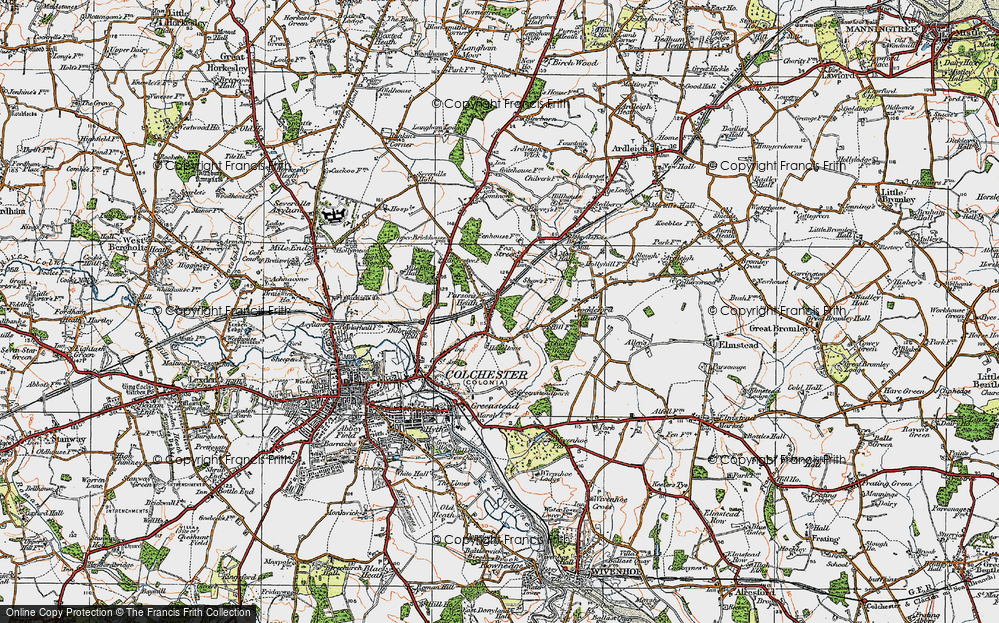 Old Map of Welshwood Park, 1921 in 1921