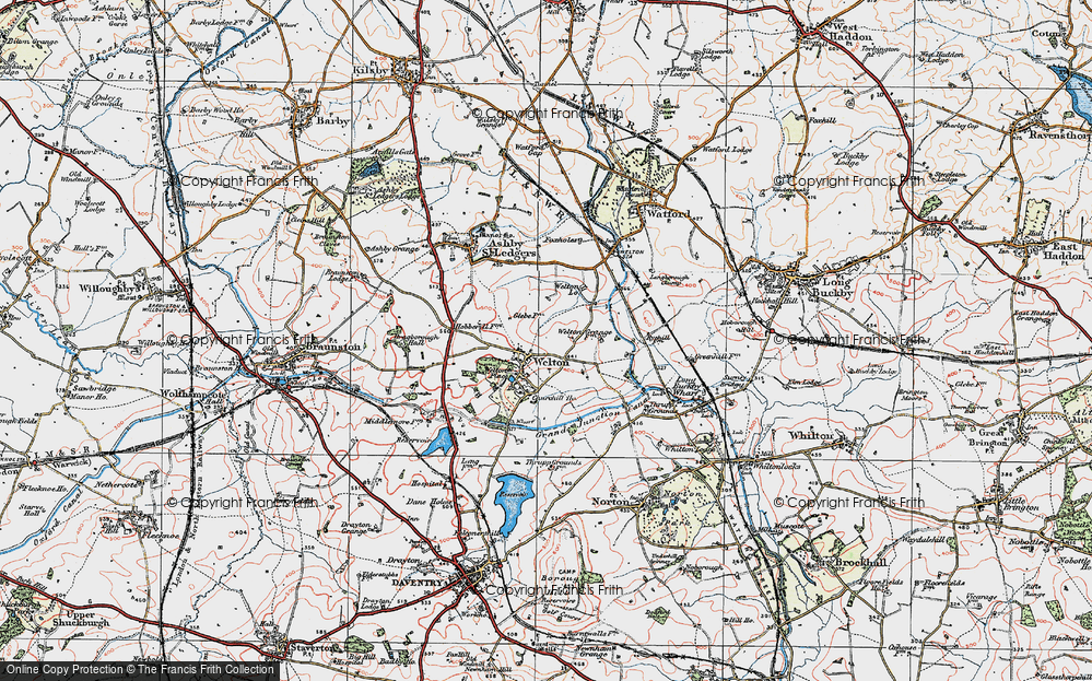 Old Map of Welton, 1919 in 1919