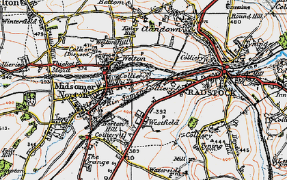 Old map of Welton in 1919