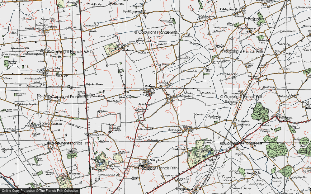 Old Map of Welton, 1923 in 1923