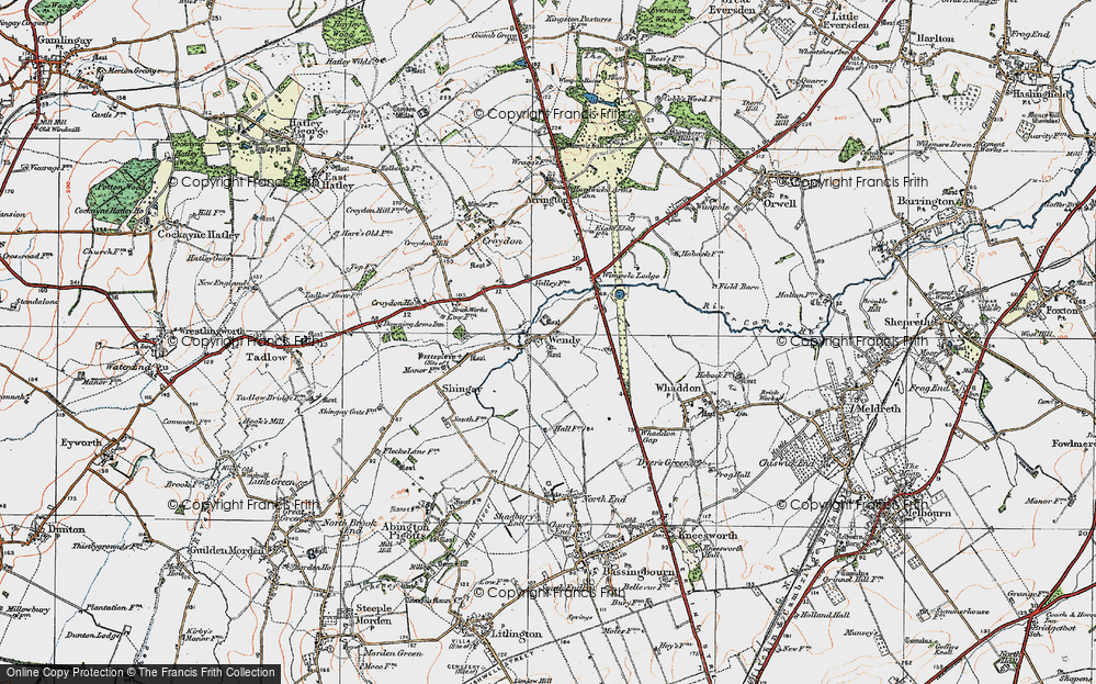 Old Map of Wendy, 1920 in 1920