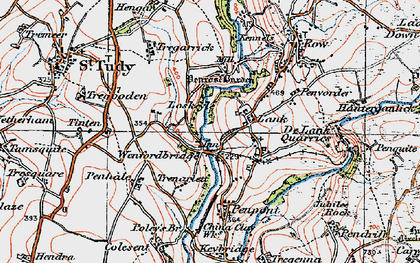 Old map of Wenfordbridge in 1919