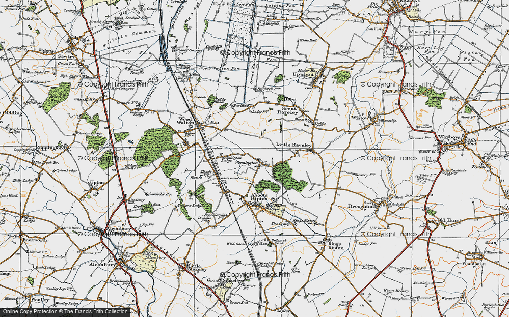 Old Map of Wennington, 1920 in 1920