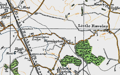 Old map of Wennington in 1920