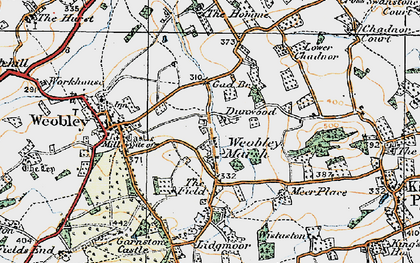 Old map of Ledgemoor in 1920