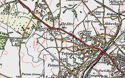 Old map of Wergs in 1921