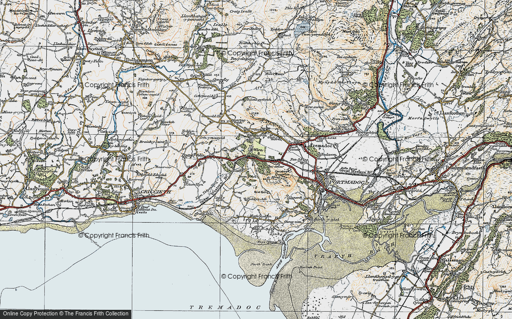 Old Map of Wern, 1922 in 1922
