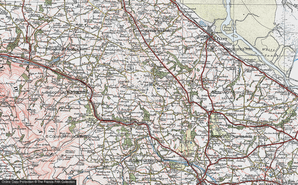 Old Map of Wern-y-gaer, 1924 in 1924