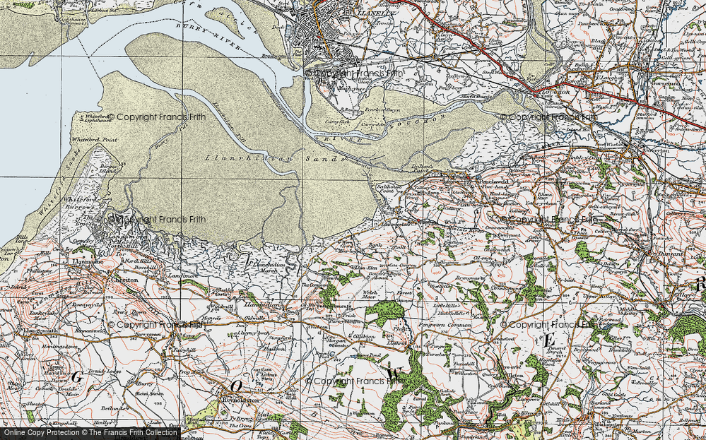 Old Map of Wernffrwd, 1923 in 1923