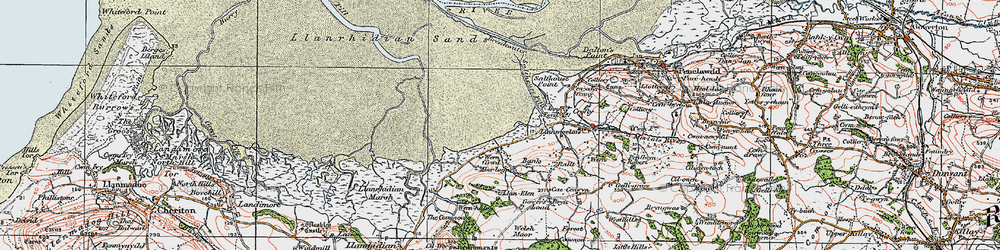 Old map of Wernffrwd in 1923
